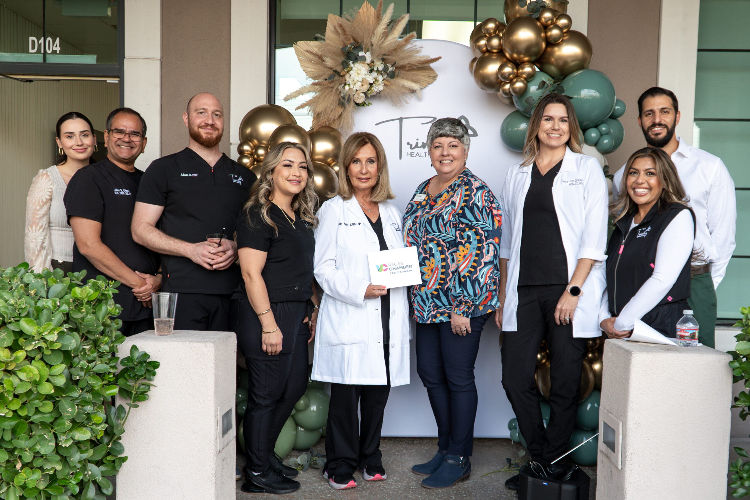 The Trinity Wound Care team at the clinic's grand opening for their new location.